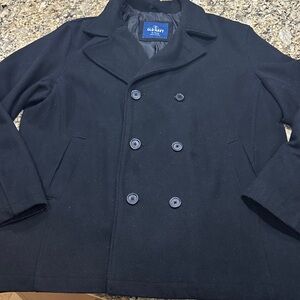 Old Navy Men's Classic Black Wool Peacoat